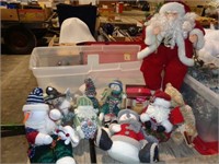 Sitting Santa & Snowmen & Other Craft Items