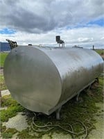 1500 Gallon Milk Tank