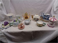 Decorative Tea Pots, Pitcher & Bowls & Misc.