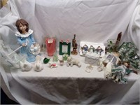 Ceramic Doll, Holiday & Misc