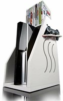 GameOn Video Gaming Console Storage - White