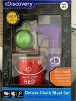 Discovery Deluxe Chalk Blaster Set-Red,Purp, Gn