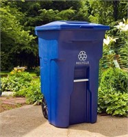 64 Gal. Blue Rollout Recycling Container