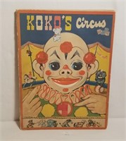 1942 Koko's Circus Animated Book Illustrated By Ha