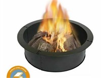 36 in. x 10 in. Round Steel Wood Fire Pit Ring