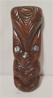 Weku Hand Carved New Zealand Meeting House Mask Sh