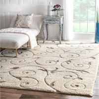 Pipers Floral Ivory Area Rug 8' x 10'