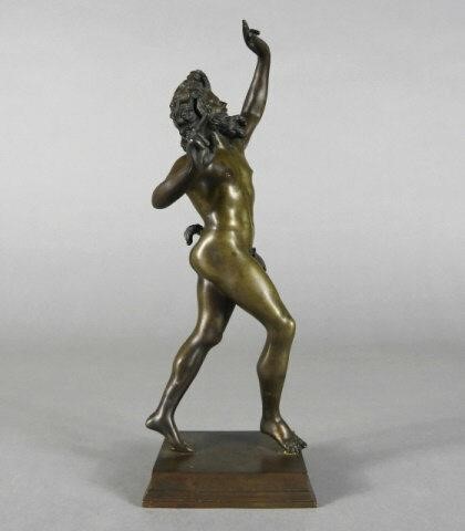 Bronze dancing faun, c. 1890