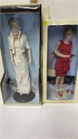 2 FRANKLIN MINT PRINCESS DIANA DOLLS - IN BOX