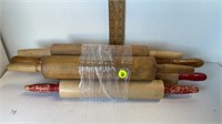 5PC VINTAGE WOOD ROLLING PIN LOT