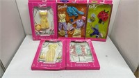 (5) 1998 & 2000 BARBIE / KELLY DOLL OUTFITS