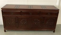 Vintage Asian Carved Buffet