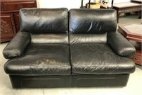 Black Leather Loveseat