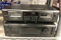 Sony Stereo Cassette Deck & Stereo AM/FM Receiver