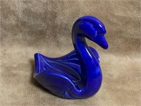 Stamed Holland Mold Ceramic Blue Swan