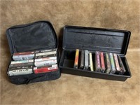 Selection of Cassette Tapes with Cases