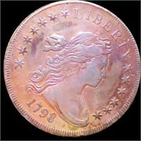 1798 Draped Bust Dollar XF+