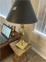 Brass Lion head lamp