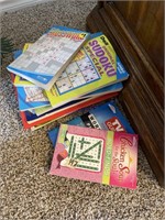 Stack of word find puzzles