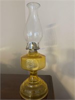 Vintage yellow oil lamp