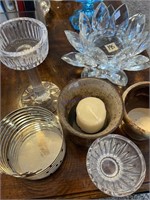 Crystal candle holder and miscellaneous