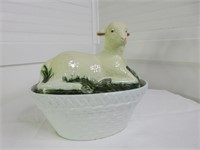 Vintage Mottahedeh Tureen Lamb Covered Dish
