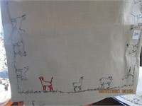 2 Town & Country Scribble Animals Table Runners
