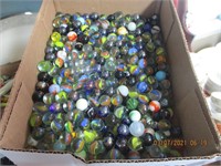Box Lot of Marbles