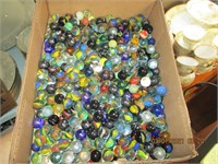 Box Lot of Marbles