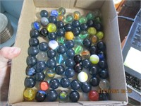 Box Lot of Marble Shooters