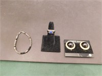 Ring, Necklace, Earrings