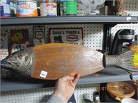 Wooden & Metal Fish Board