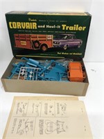 Corvair and U-Haul it trailer model kit with