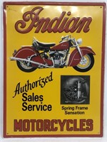 Indian Motorcycles sales service sign