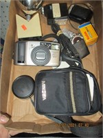 Misc. Box Lot- Minolta Camera, Alpex Light Meter,