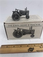 John Deere B pewter tractor w/original box