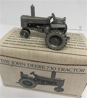 John Deere 730 pewter tractor w/original box