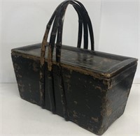 Primitive wooden covered box