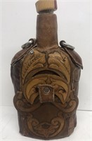 Leather whiskey bottle cover very rare