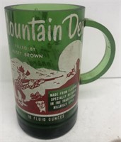 Rare vintage mountain dew glass mug