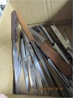 Box Lot of Cutlery Knives-Rada, Hickory,etc.