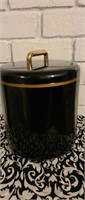 SIGNED LORD & TAYLOR MCM BLACK LACQUER ICE BUCKET