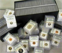 100 pcs. INB Slab BU and Proof Coins