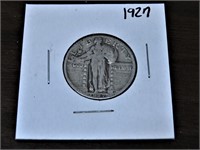 1927 VF Grade Standing Liberty Quarter Dollar