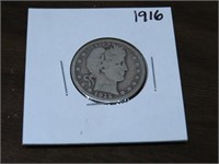 1916 Fine Grade Barber Quarter Dollar
