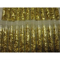 Lot of (20) Gold Leaf Vials- Non Bullion- Flakes