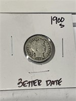 1900 s Better Date Barber Dime