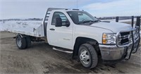 2013 Chevy WT3500 Truck, 4x4, Dually, Eby flatbed