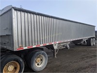 1984 Chamberlain 42' aluminum grain trailer, tarp