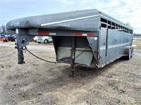 Delta 7x24 gooseneck stock trailer, steel